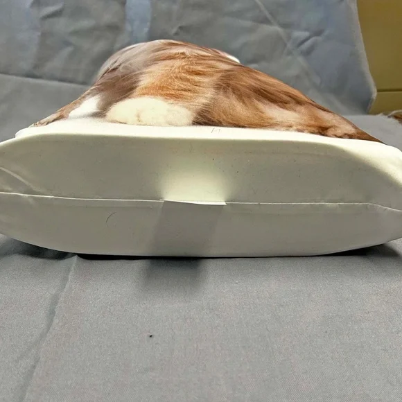 DOOR STOP, CAT ON BOTH SIDES, 15 X 12 ½ x 4 INCHES, ORANGE & WHITE FULL COLOUR, - Picture 3 of 6
